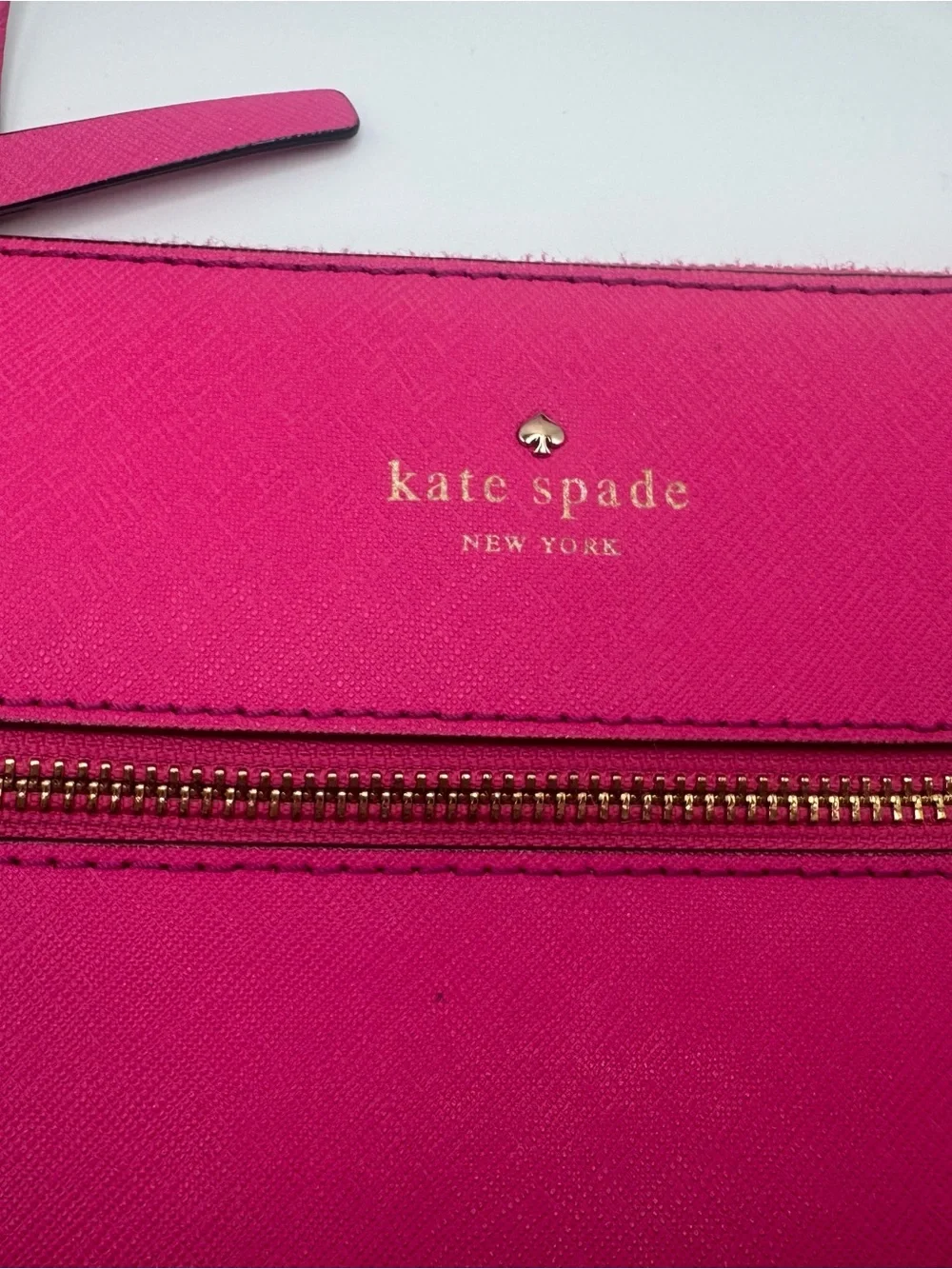 kate spade Hot Pink Crossbody with Gold Hardware